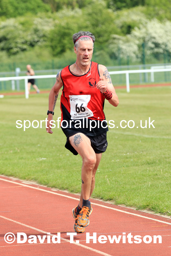 2022 North Eastern Counties AA 10000 metres Champs., Chester le Street, Sat,. May 21st. Photo: David T. Hewitson/Sports for All Pics